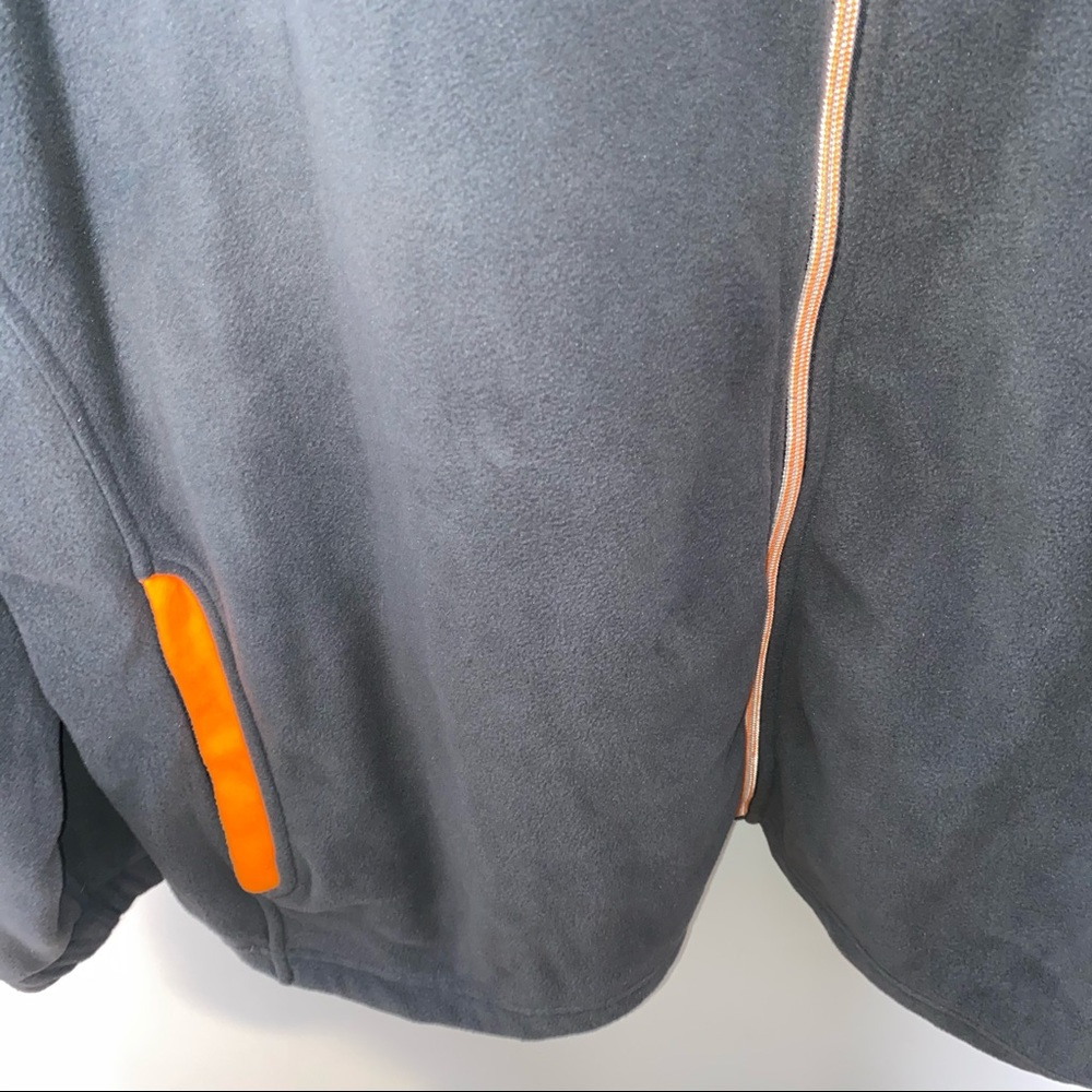 NWT STARTER 3XL GRAY FLEECE FULL ZIP JACKET - Picture 6 of 14